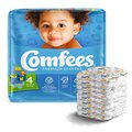 Comfees Baby Diaper Size 4, 22 to 37 lbs., PK 31 CMF-4